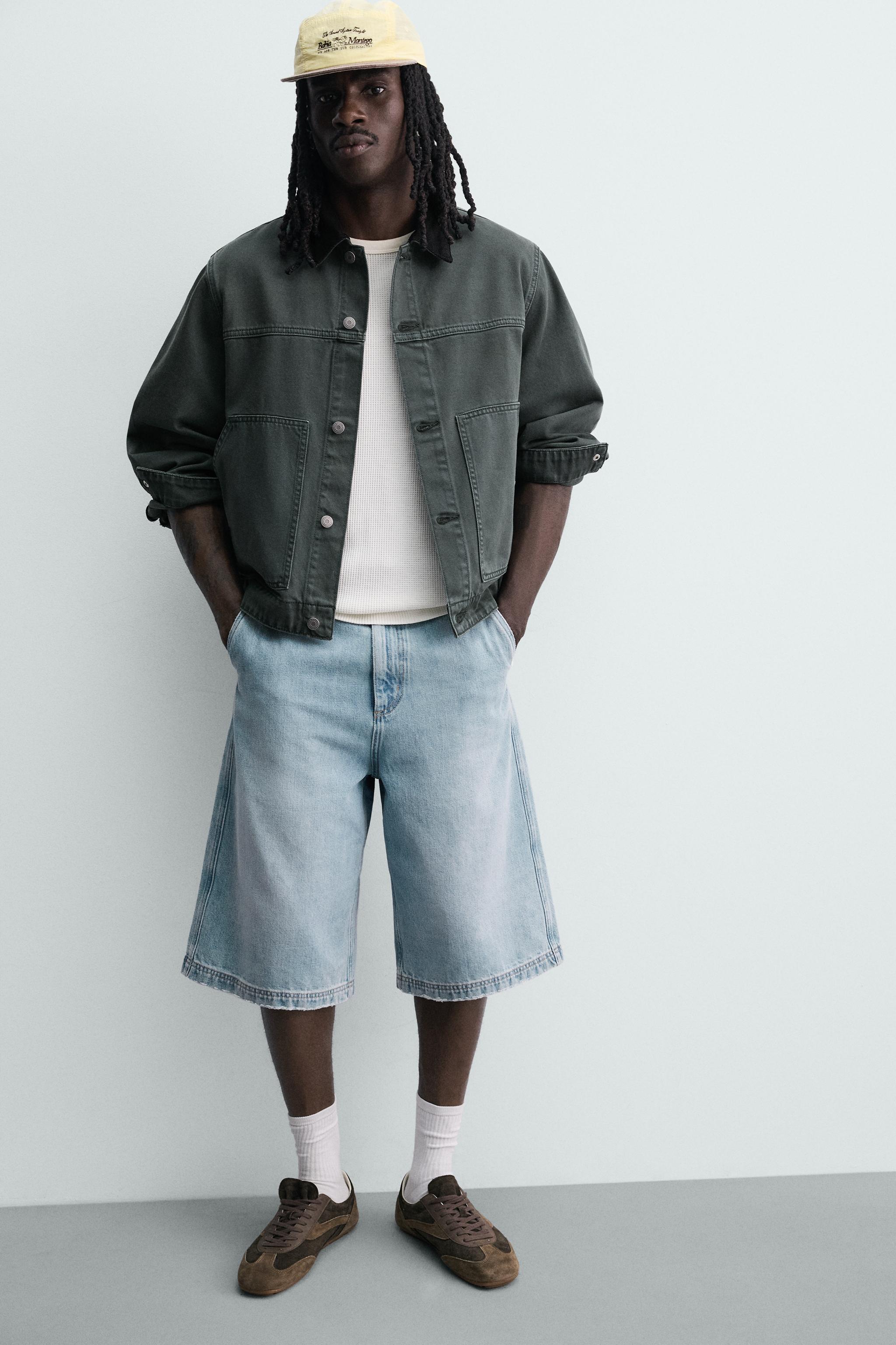 BLOUSON DÉLAVÉ COL BIMATIÈRE